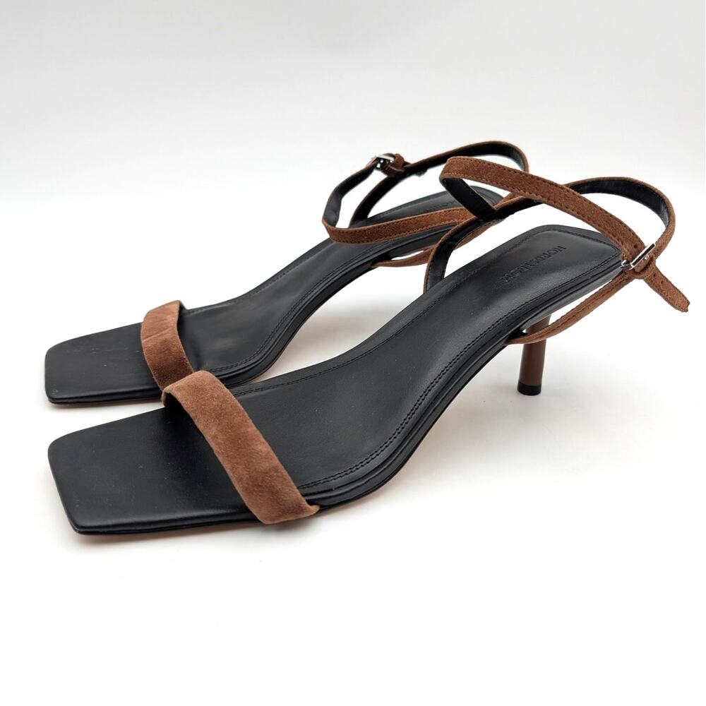 Nordstrom Sydney Ankle Strap Heel Sandals Women's Brown Size US10M EU40